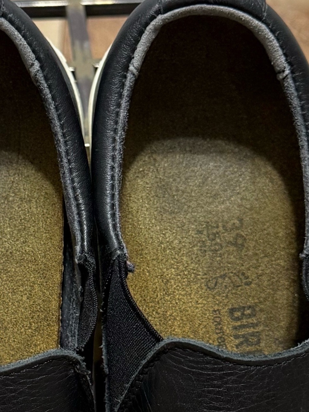 Birkenstock Oswego Black Natural Leather shoes Regular Width 39 8-8.5 - Picture 10 of 10